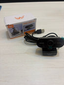 Webcam Full HD 1080P USB com Microfone Integrado para PC Notebook Videochamada Streaming Aula Online
