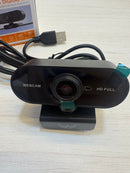 Webcam Full HD 1080P USB com Microfone Integrado para PC Notebook Videochamada Streaming Aula Online
