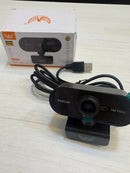Webcam Full HD 1080P USB com Microfone Integrado para PC Notebook Videochamada Streaming Aula Online