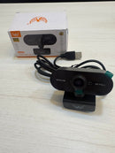 Webcam Full HD 1080P USB com Microfone Integrado para PC Notebook Videochamada Streaming Aula Online