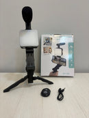 Kit Youtuber Tripe Vlog Live Suporte Celular Led com Microfone Fazer Vídeos