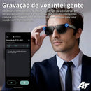 Óculos Inteligentes com Câmera de 8MP, Gravação de Vídeo, Tradução em Mais de 100 Idiomas, Óculos de Sol com Chamada Bluetooth e Reprodução de Música para Homens e Mulheres 2026
