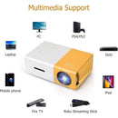 Mini Projetor Portátil YG300 LED Full HD 1080P HDMI USB AV para Filmes, Games e Apresentações