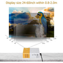 Mini Projetor Portátil YG300 LED Full HD 1080P HDMI USB AV para Filmes, Games e Apresentações