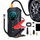 Compressor de Ar Portátil 150 PSI com Auxiliar de Partida, Power Bank e Lanterna LED