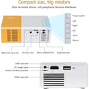 Mini Projetor Portátil YG300 LED Full HD 1080P HDMI USB AV para Filmes, Games e Apresentações