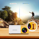 Mini Projetor Portátil YG300 LED Full HD 1080P HDMI USB AV para Filmes, Games e Apresentações