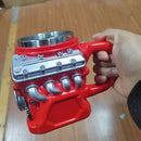 Caneca Motor V8 em Aço Inoxidável 300ml – Copo Térmico Retrô para Café e Bebidas
